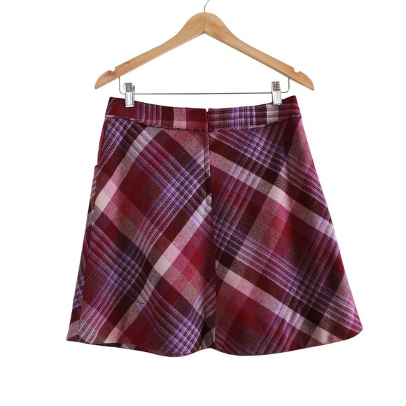 H&M Wool Blend Plaid Mini Skirt - Picture 2 of 13